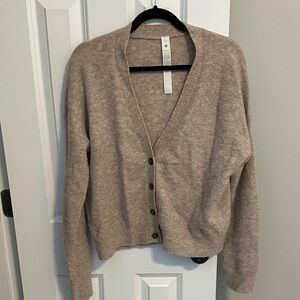 Lululemon Tan Cardigan Sweater